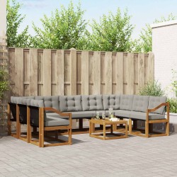 Ensemble de salle à manger pour jardin 5 pcs Marron 494649494649
