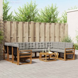 Ensemble de salle à manger pour jardin 5 pcs Marron 494651494651