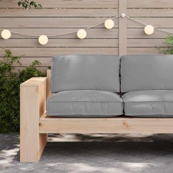 Ensemble de bar de jardin 7 pcs et coussins Résine tressée Gris 494820494820