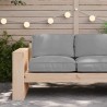 Ensemble de bar de jardin 7 pcs et coussins Résine tressée Gris 494820494820