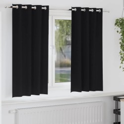 Salon de jardin 10 pcs avec coussins noir résine tressée 494831494831