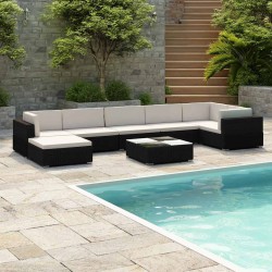 Ensemble de canapé de jardin Beige polyrotin 494838494838