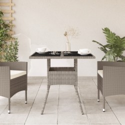 Salon de jardin avec coussins 8 pcs beige résine tressée 494864494864