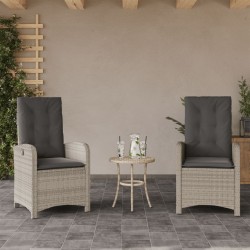  Salon de jardin 10 pcs avec coussins Résine tressée Marron 494874494874