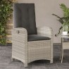 Salon de jardin 10 pcs avec coussins Résine tressée Marron 494874494874