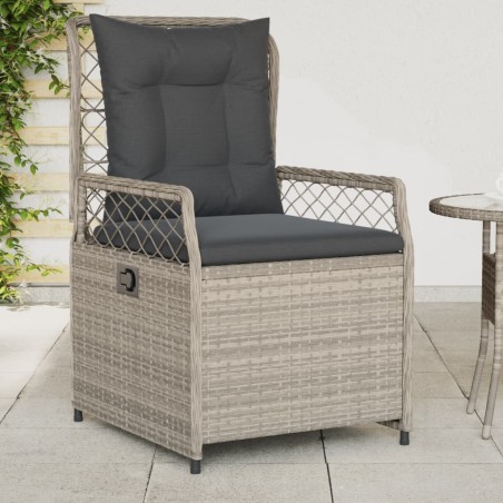 Salon de jardin avec coussins 9 pcs beige résine tressée acacia 494890494890