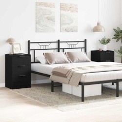 Salon de jardin 7 pcs avec coussins noir résine tressée 494981494981