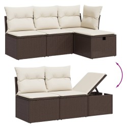 Ensemble à manger de jardin avec coussins 9 pcs noir 495038495038