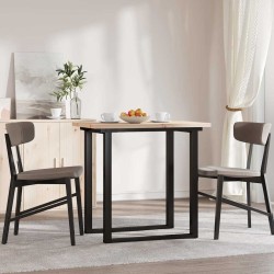 Salon de jardin 8pcs avec coussins marron résine tressée acacia 495110495110