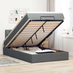 Ensemble de canapé de jardin avec stockage 7 pcs Gris polyrotin 495180495180