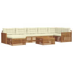 Ensemble de canapé de jardin 9 pcs Beige Poly rotin 495279495279