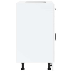 Salon de jardin 6 pcs avec coussins blanc bois de pin massif 495282495282