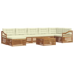 Ensemble de canapé de jardin avec coussin 6 pcs Beige polyrotin 495311495311