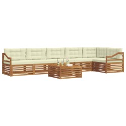 Ensemble de canapé de jardin 8 pcs Beige Poly rotin 495312495312