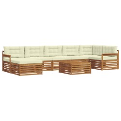 Ensemble de canapé de jardin 9 pcs Beige Poly rotin 495320495320