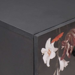 Salon de jardin 7 pcs avec coussins noir résine tressée 495326495326