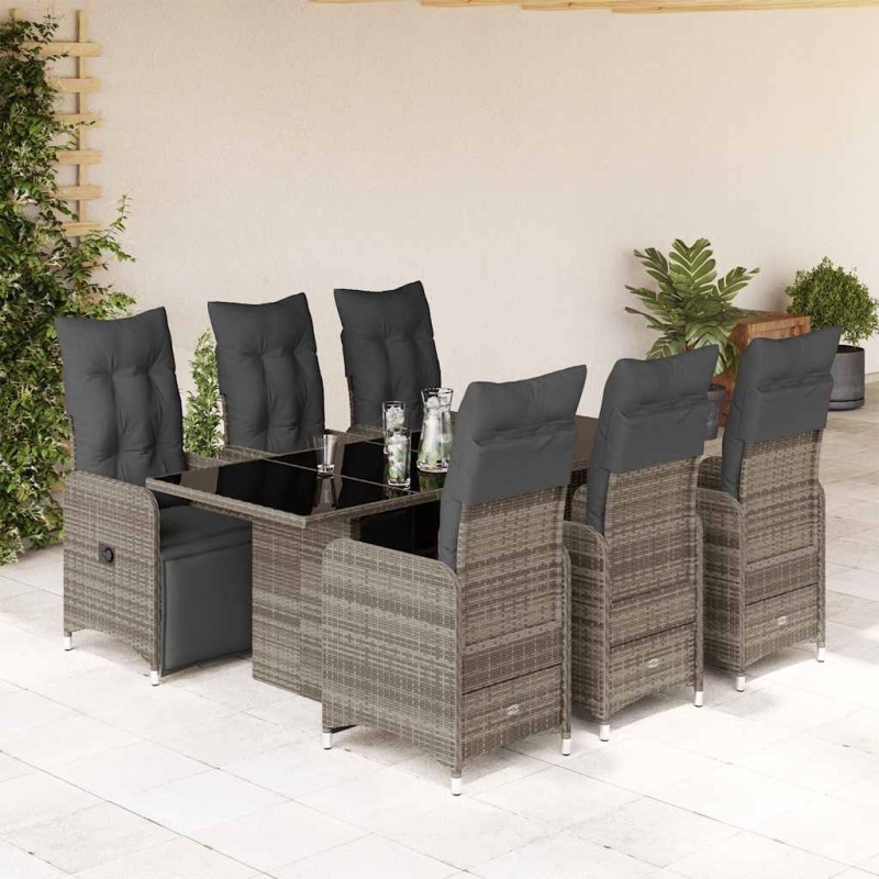 Salon de jardin 5 pcs avec coussins Aluminium Anthracite 495343495343