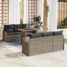 Salon de jardin 5 pcs avec coussins bois massif douglas 495345495345