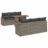 Salon de jardin 5 pcs avec coussins bois massif douglas 495345495345