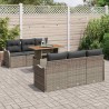 Salon de jardin 5 pcs avec coussins bois massif douglas 495345495345