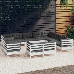 Salon de jardin 7 pcs avec coussins noir résine tressée 495377495377