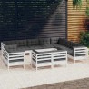 Salon de jardin 7 pcs avec coussins noir résine tressée 495377495377