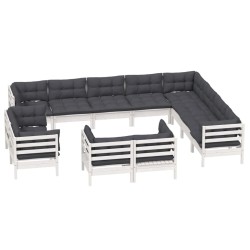 Salon de jardin 7 pcs avec coussins noir résine tressée 495377495377