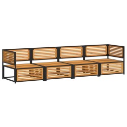 Ensemble à manger de jardin 4 pcs Bois de teck massif 495408495408