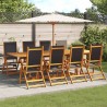 Ensemble de canapé de jardin 9 pcs Beige Poly rotin 495421495421