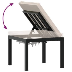 Ensemble à manger de jardin 9 pcs avec coussins Gris 495436495436