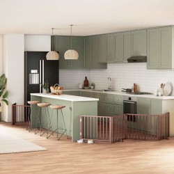 Ensemble de canapé de jardin 9 pcs Gris clair Poly rotin 495519495519