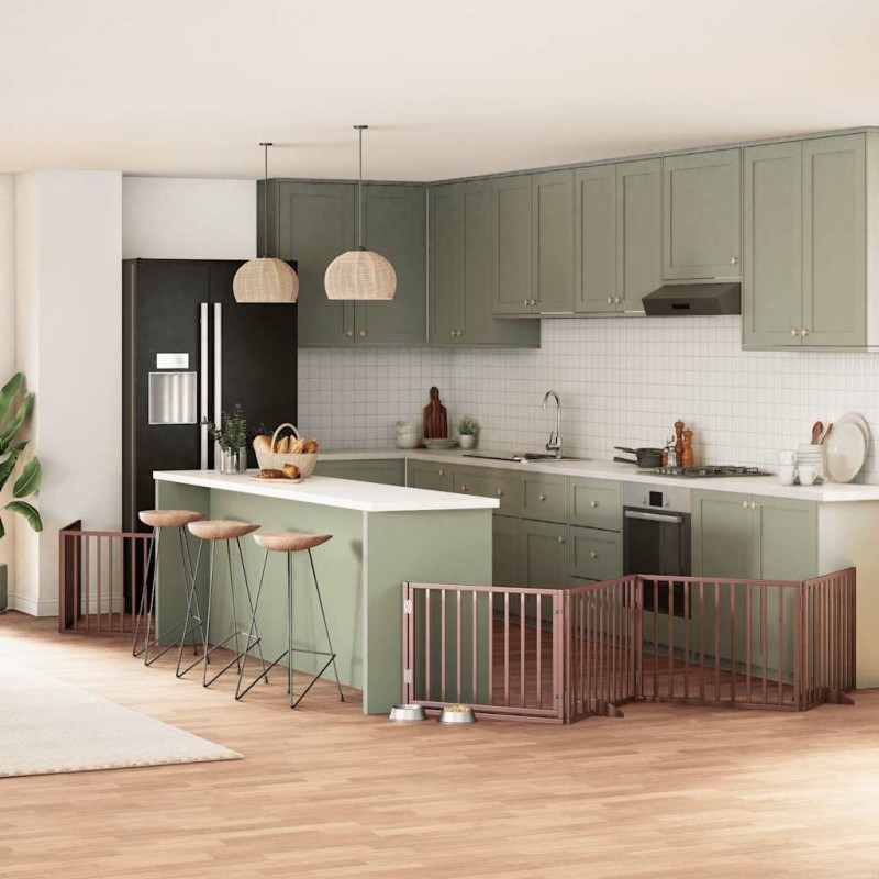 Ensemble de canapé de jardin 9 pcs Gris clair Poly rotin 495519495519