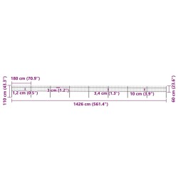 Salon de jardin 9 pcs avec coussins gris résine tressée 495565495565