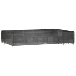 Ensemble de canapé de jardin avec coussin 6 pcs Noir Poly rotin 495618495618