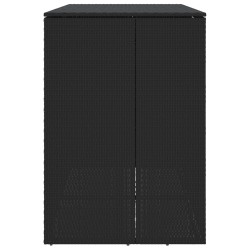 Ensemble de canapé de jardin avec coussin 9 pcs Noir Poly rotin 495630495630