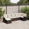 Salon de jardin avec coussins 12 pcs gris résine tressée 495660495660