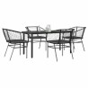 Salon de jardin 12 pcs avec coussins noir résine tressée 495717495717