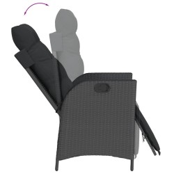 Ensemble de salle à manger pour jardin avec coussin 5 pcs Gris 495725495725