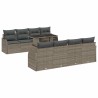 Ensemble de canapé de jardin avec coussin 9 pcs Beige polyrotin 495741495741