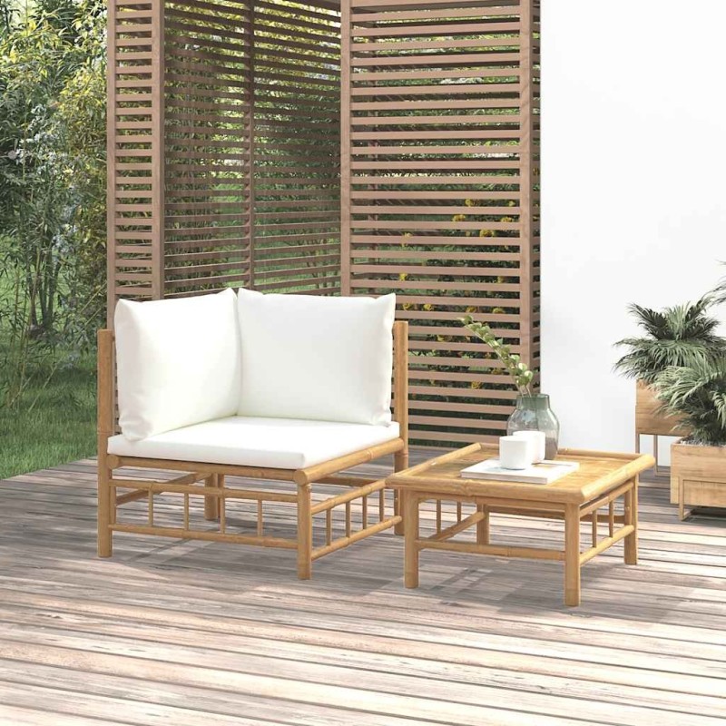 Ensemble de canapé de jardin 8 pcs Beige Poly rotin 495747495747
