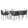 Ensemble de salle à manger pour jardin 13 pcs Blanc Rattan Polt 495798495798