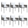 Ensemble de salle à manger pour jardin 13 pcs Blanc Rattan Polt 495798495798