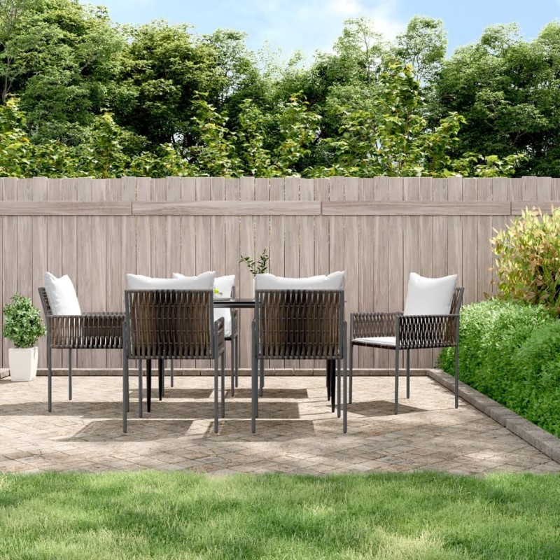 Ensemble de salle à manger pour jardin 13 pcs Blanc 495804495804