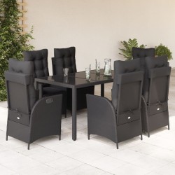 Ensemble de salle à manger pour jardin 9 pcs Anthracite 495818495818