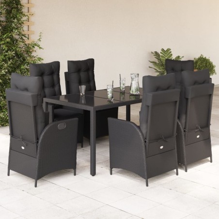 Ensemble de salle à manger pour jardin 9 pcs Anthracite 495818495818