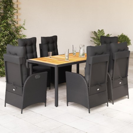Ensemble de salle à manger pour jardin 9 pcs Anthracite 495819495819