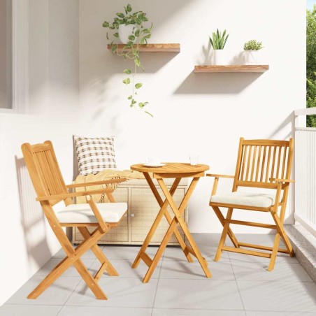 Salon de jardin 7 pcs blanc bois de pin massif 495829495829