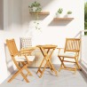 Salon de jardin 7 pcs blanc bois de pin massif 495829495829