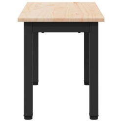 Ensemble de salle à manger de jardin 7 pièces 160 x 80 cm en bois de teck massif 495972495972