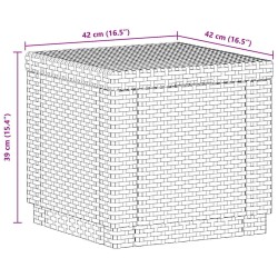 Ensemble de Canapés avec coussin 7 pcs polyrotin 496081496081
